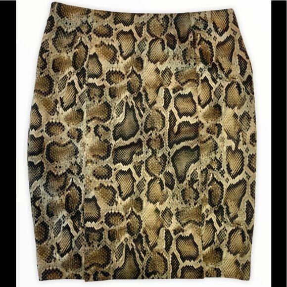 Michael Kors green snake print skirt size 0 - Picture 3 of 8
